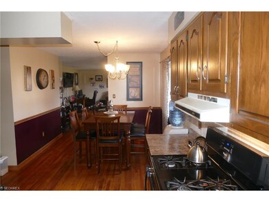 Kitchen through to Living Room