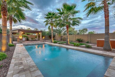 View of the Pool with Lava Bowls