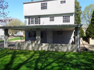 Rear view of home
