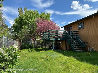 fenced back yard