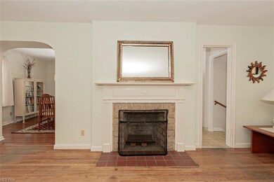 Lovely mantle in the living room