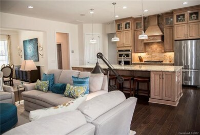 Living room and open kitchen.