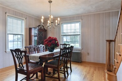 Dining room with hardwood floors