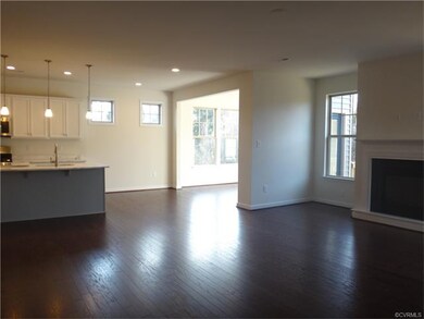 Family Room blends with the kitchen