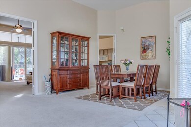 Formal dining room connected to the kitchen