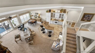 Loft area overlooks the main level