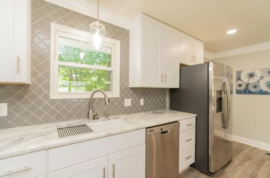 Tiled back splash