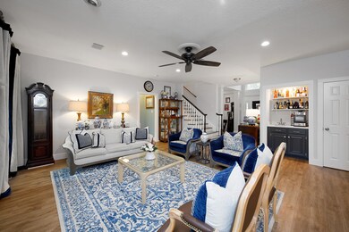 Large living room can accommodate all of your favo