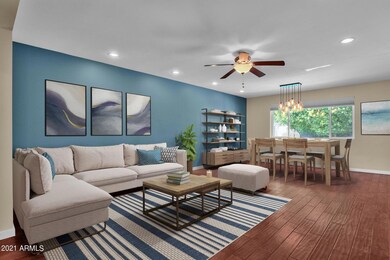 Living Rm/Dining Virtually Staged