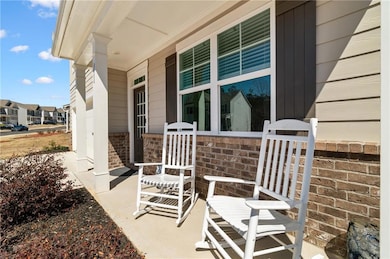 View of patio with a porch