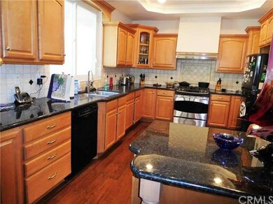 Kitchen with Maple cabinets and granite