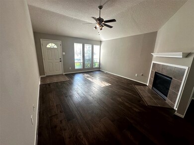 Gorgeous flooring throughout living and dining areas.