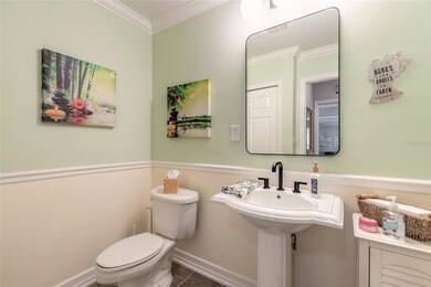 Half bath inside from garage