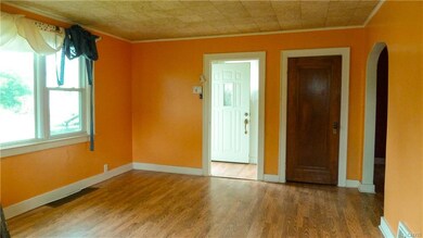 Main entry as viewed from the living room.  Notice