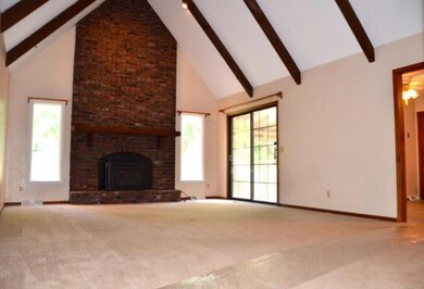This shows the living room before they moved in.