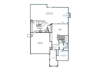 First floor lay out- main lfoor bedroom and bath