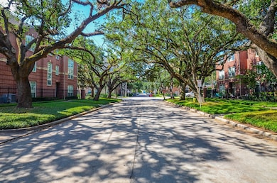 Lush, tree lined, wide street for extra parking