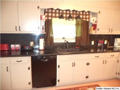 Kitchen has lots of cabinets.