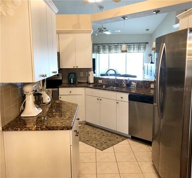 Granite countertops and stainless steel appliances