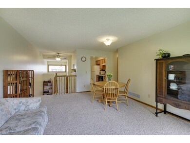 Living and dining space with kitchen access