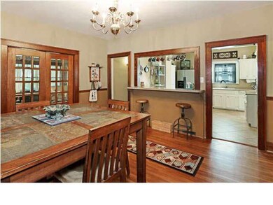 The kitchen opens to the dining room. This home ha