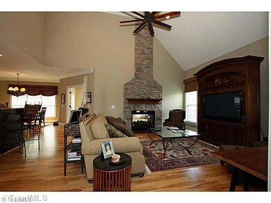 Den/Family/Great Room. High Ceiling, beautiful two-sided fireplace