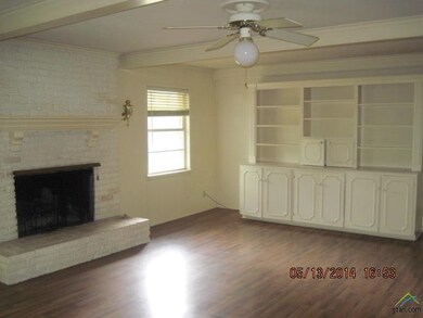 Fireplace and Book Shelves