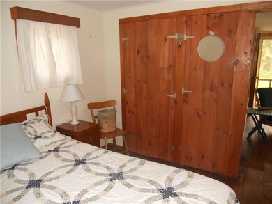 Pine accents in the bedrooms.