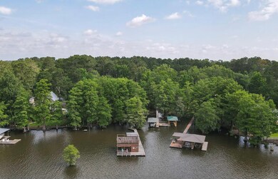 Boathouse aerial view