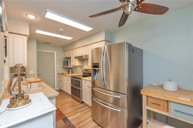 Stainless steel appliances.