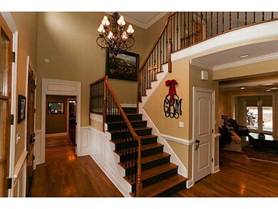 Beautiful entrance and staircase, wood floors and 