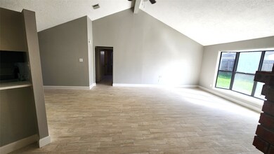 Another view of the family room from the primary b