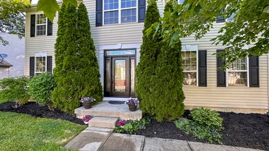 The home faces north and features a newly replace front door with window side lights plus new shutters!