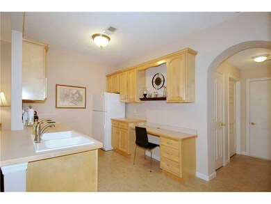 Kitchen. Light and bright kitchen with overhead li