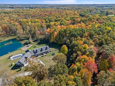 View from above of property featuring a large body of water