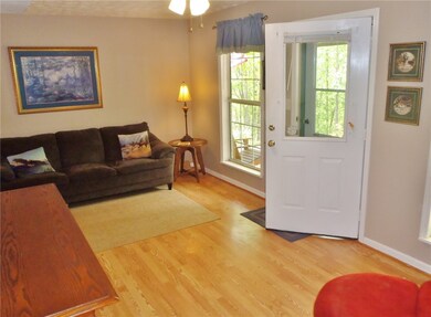 Living Room has bright fresh paint and a spacious feel.