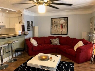 Living room open to kitchen