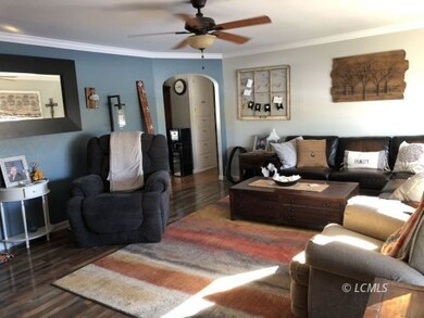 Living room w/ceiling fan