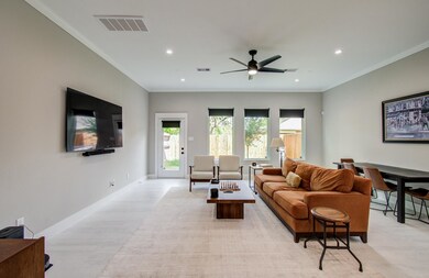 Family room is well proportioned and upgraded with