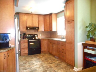 Newer maple cabinets in the kitchen