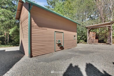 Large shed & wood storage area!
