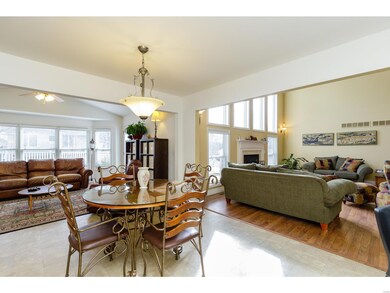 View of breakfast area from kitchen.  Great room i