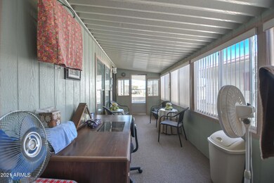 Enclosed patio view