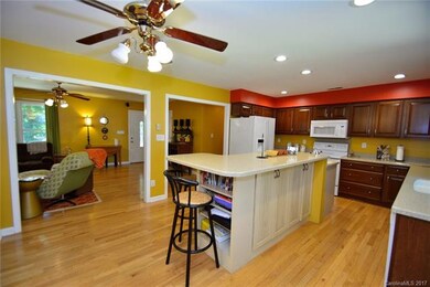 Large eat-in Kitchen opens to Living Room.