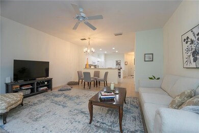 Welcoming open concept kitchen, dining and living 