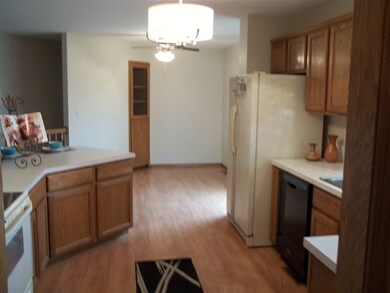 Kitchen view from garage/laundry room entry