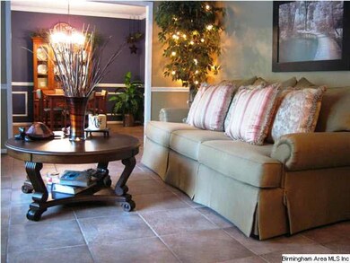 Ceramic Tile Floors Living and Dining Room