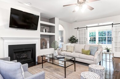 Living area to sunroom