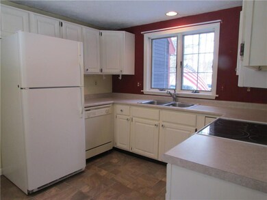 Kitchen is tucked in between...