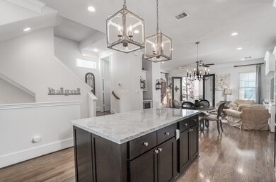 This bright and open second floor was designed for